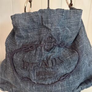 Prada Indigo Denim Tote